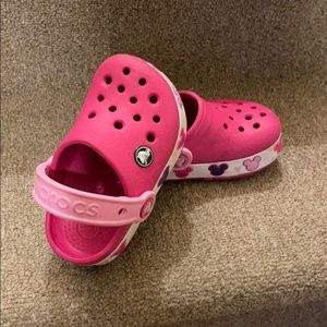 Crocs c7 pink Mickey Mouse